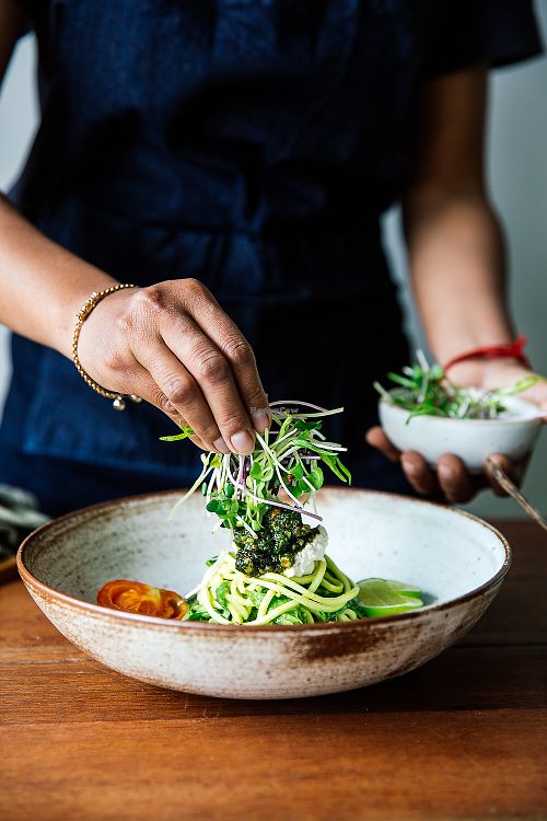Zucchini Noodles at Vibe Cafe in Siem Reap