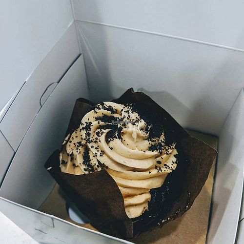 Cookies and cream cupcake at Wheatberry Bake Shop in Snyder