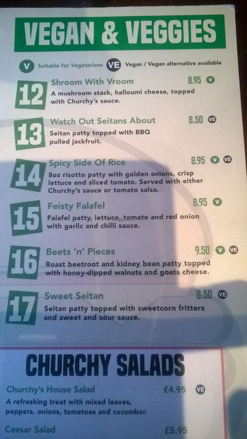 Updated vegan options at No 2 Church Lane in Sunderland