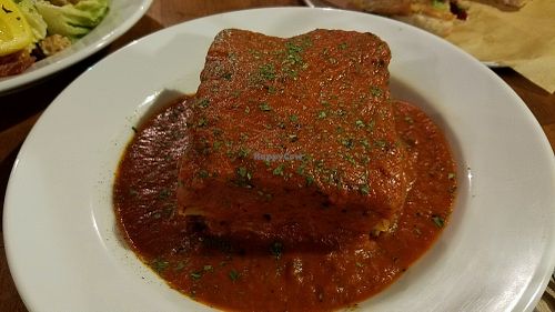 lasagne at The Green Lion Pub in Rozelle