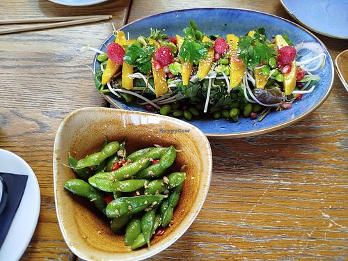 Edamame and Thai salad at Carnaval in Javea