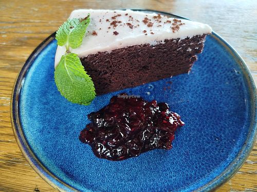 Chocolate dream and coconut cream (bizcocho de chocolate con crema de coco) at Carnaval in Javea