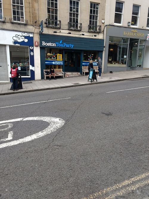 Outside at Boston Tea Party in Bristol