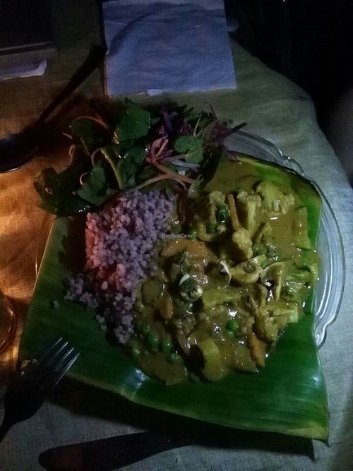 massaman curry at Dharma Swasti in Kuilapalayam