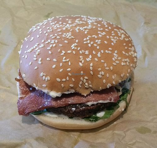 Vegan WTFakon Burger  at GreenBurger - Frederiksborggade in Copenhagen