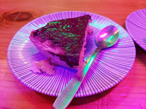 Vegan cheesecake at La Huerta de Almeria - Malasaña in Madrid