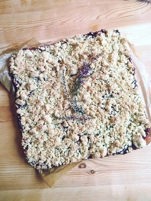 plum pie at Woda wrze in Sopot