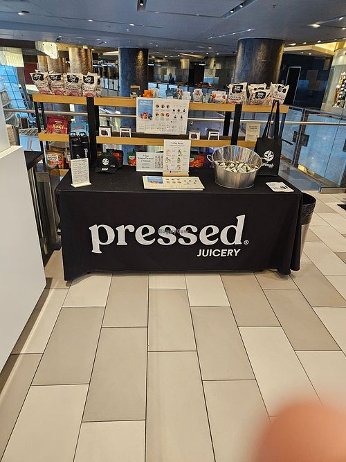 Display at Aria Hotel - Pressed Juicery in Las Vegas
