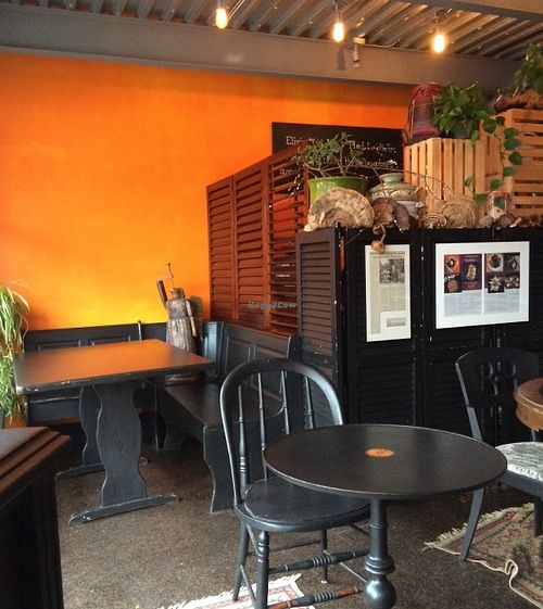 Seating for about 15 or so indoors at Elixir in Great Barrington