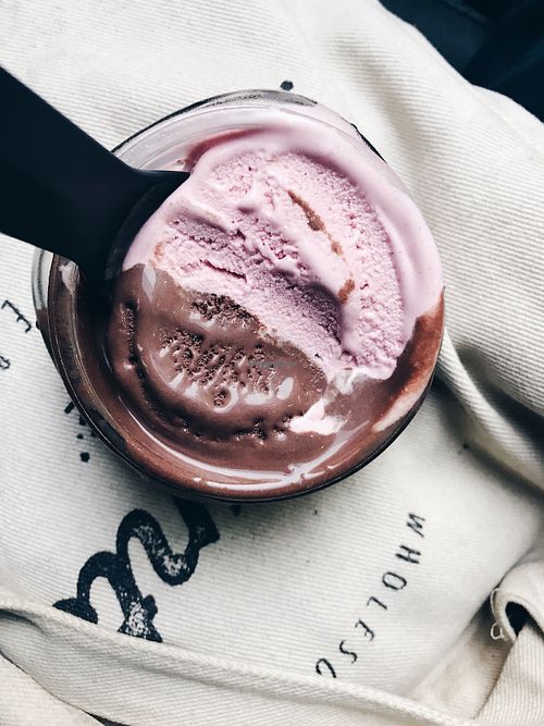 strawberry & chocolate at Nice Cream in Taipei