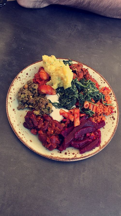 Different Salads at Mom's Table  in Augsburg