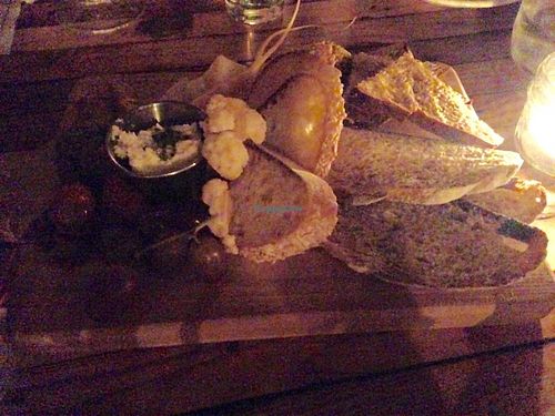 Vegan cheese platter  at The Beer Plant in Austin