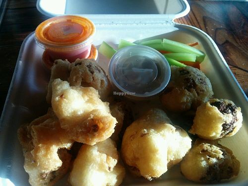 buffalo cauliflower wings at The Beer Plant in Austin