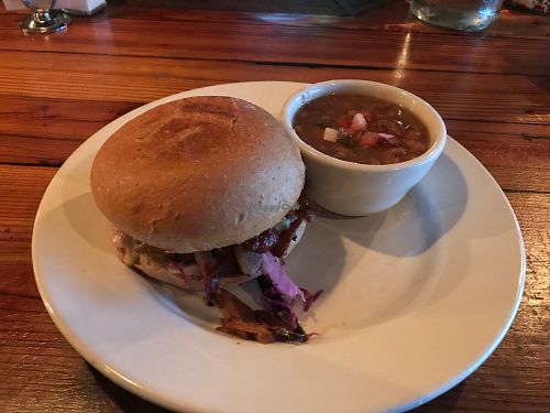 Bbq sandwich  at The Beer Plant in Austin