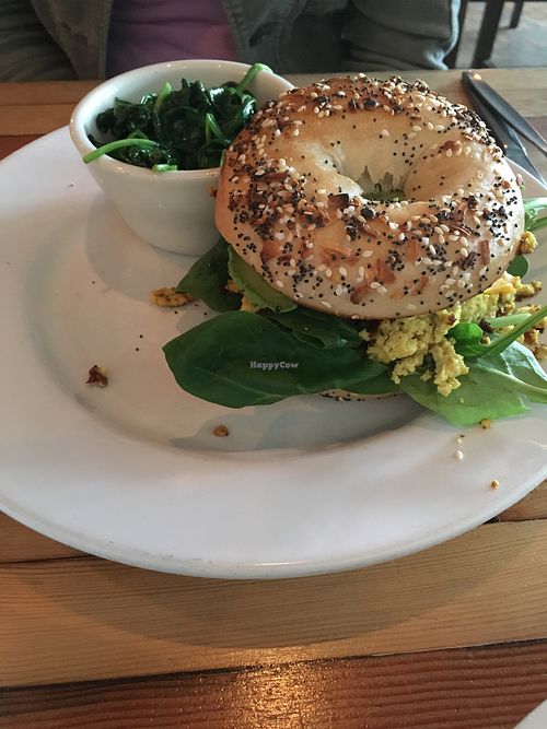 Vegan “Egg”McMackin’ (tofu)  at The Beer Plant in Austin