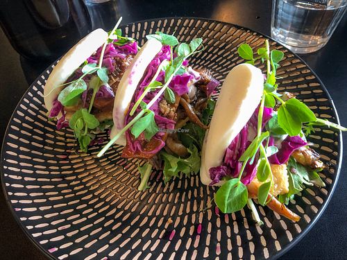 Special: marinated shrooms in bao buns at Hoo Gah in Bendigo