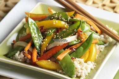 Rice with vegetables at Bamboo Chinese Restaurant in Ruse