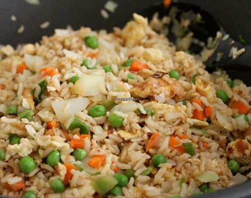 Rice with vegetables at Bamboo Chinese Restaurant in Ruse