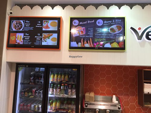 wall menu 2 at Vegeto in Brisbane