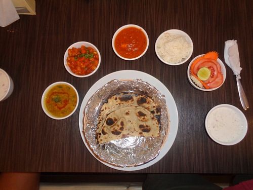 Live Hours Indian Restaurant Veggie Thali at Live Hours Indian in Pattaya