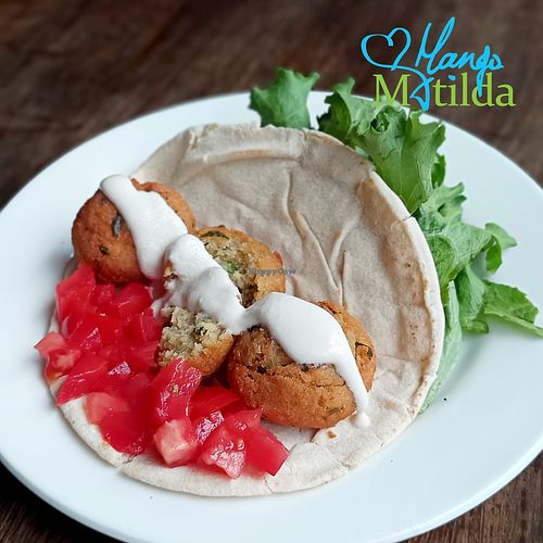 Our Falafel has a better and fresher taste. at Mango Matilda in Puebla