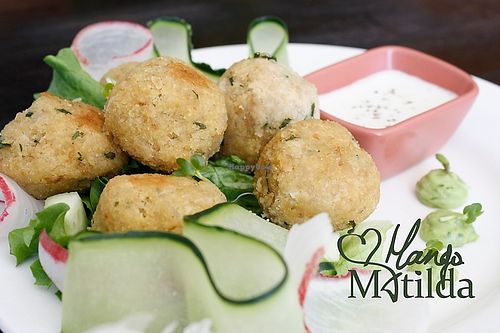 Falafel at Mango Matilda in Puebla