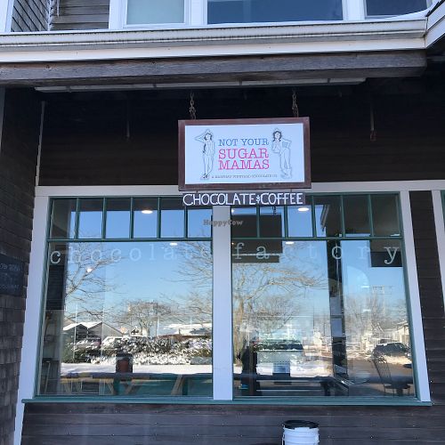 Front window at Not Your Sugar Mamas in Vineyard Haven