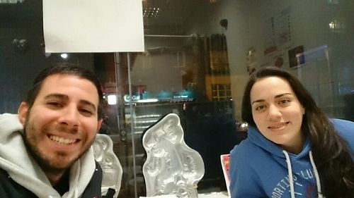 Me and my boyfriend  at Cakes N More in Dublin