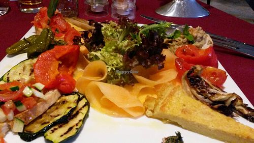 Mixed vegan antipasti at L'arte in Cucina in Dusseldorf