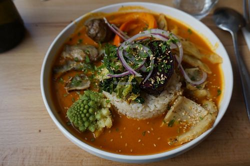 Coconut Milk Curry at Primeur Cantine in Paris