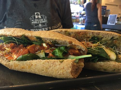 the vegan sandwich at Earth in Miami