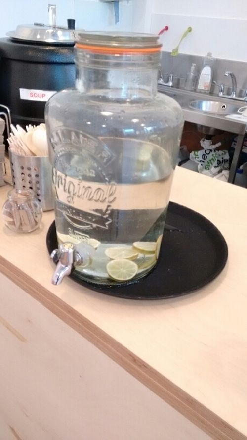 love the water at Wayoo Juicery  in Edinburgh