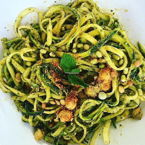 spinach pesto  at Raw South Juice Co. in Miami