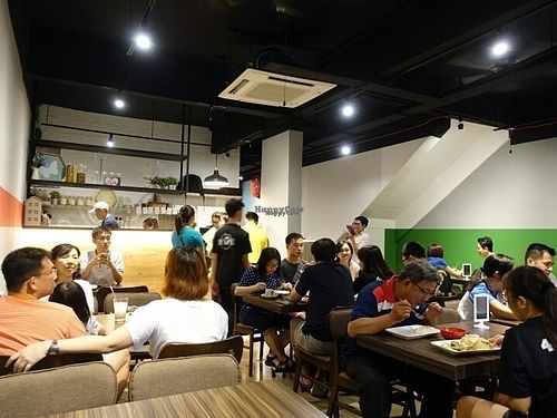 crowd on the first day of opening at D'life 蔬食 - Jurong West in West Singapore