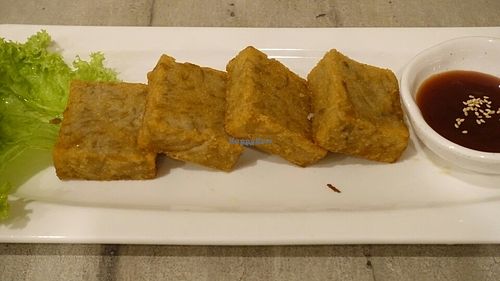 fried yam cake at Nature Cafe in Central Singapore
