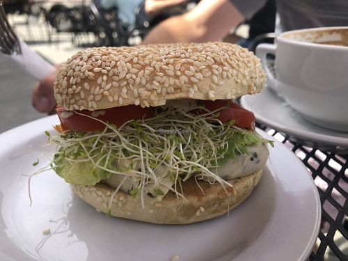 California bagel  at Aqus Cafe in Petaluma