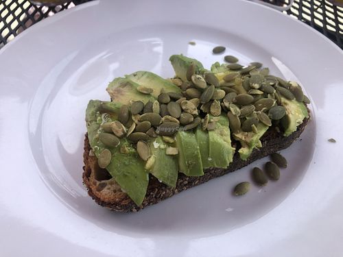 Avocado toast   at Aqus Cafe in Petaluma