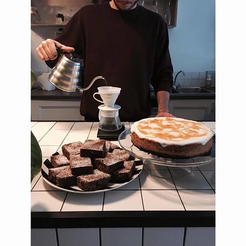 vegan brownie at Tlok in Gdynia