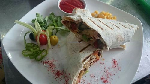 Healthy Fast-food Burrito at Veggie House in Astana
