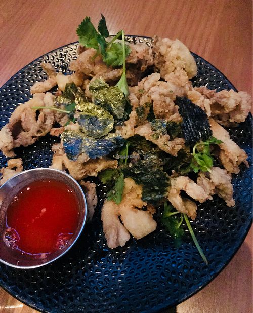 Fried mushrooms at PLANTA - Yorkville in Toronto