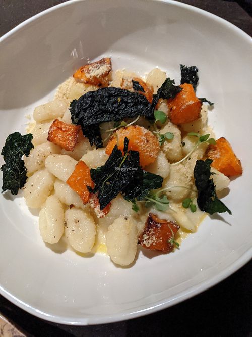 Creamy Gnocchi with Squash and Kale at PLANTA - Yorkville in Toronto