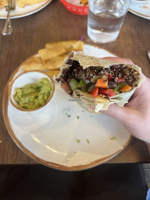 Vegetarian Burrito  at La Qchara  in Melrose