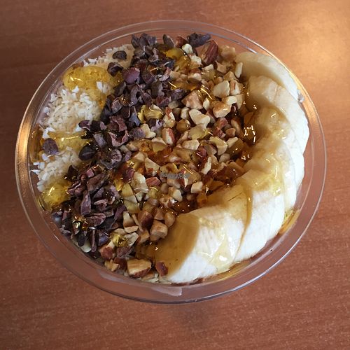 acai bowl with peanutbutter!!!!! at Hightide in Morro Bay
