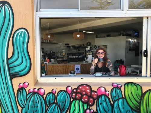 nice seating  at Four Espresso in Port Macquarie