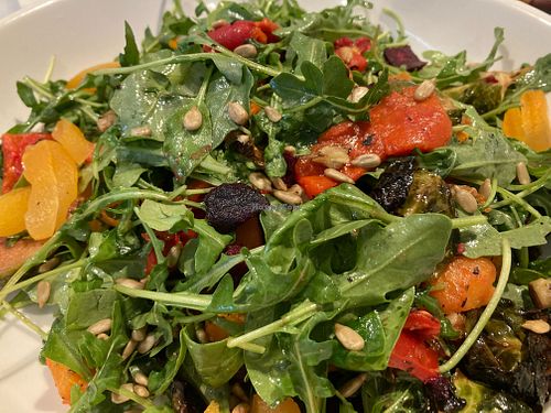 Warm roasted veggie salad at Silver Diner in Frederick