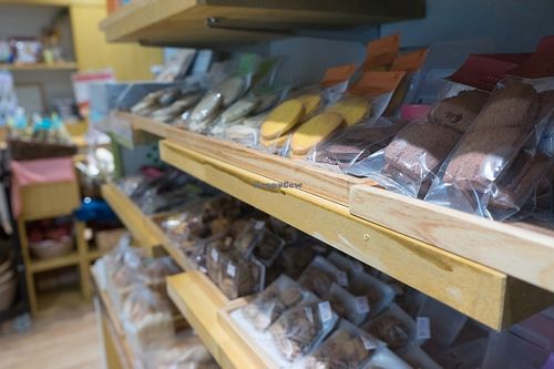 Vegan cookies from Nanahako Macrobiotic Sweets at Musubi Garden in Osaka