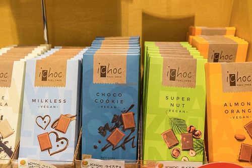 Vegan chocolate at Musubi Garden in Osaka