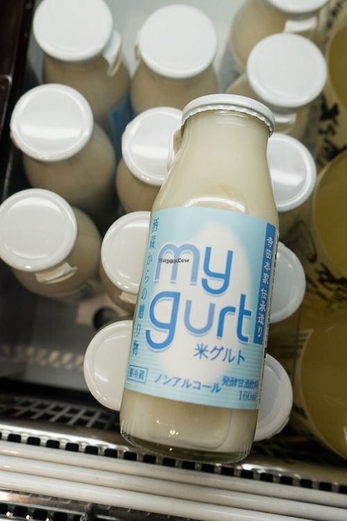 Vegan rice yogurt at Musubi Garden in Osaka