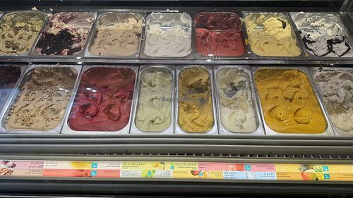 Vegan options theree  at Amorino - Augusta in Lisbon