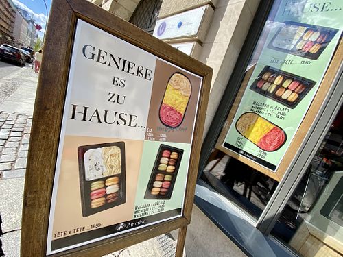 sign at Amorino - Oranienburger in Berlin